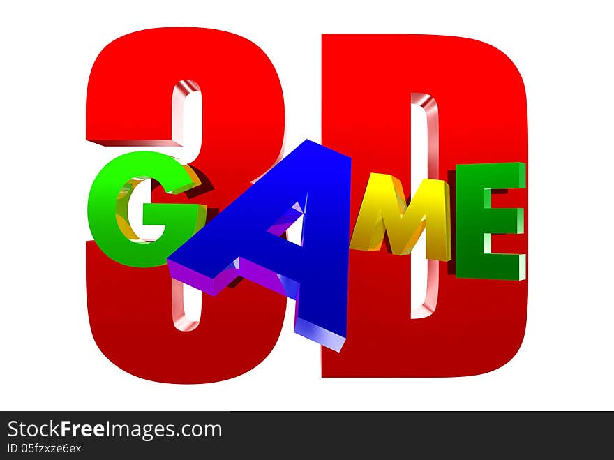 Three-dimensional game through the eyes. Three-dimensional game through the eyes