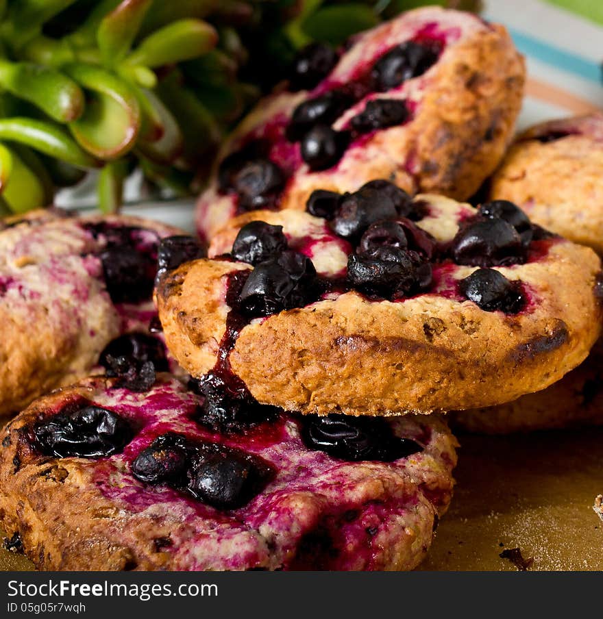 Homemade Oatmeal Cookies Closeup