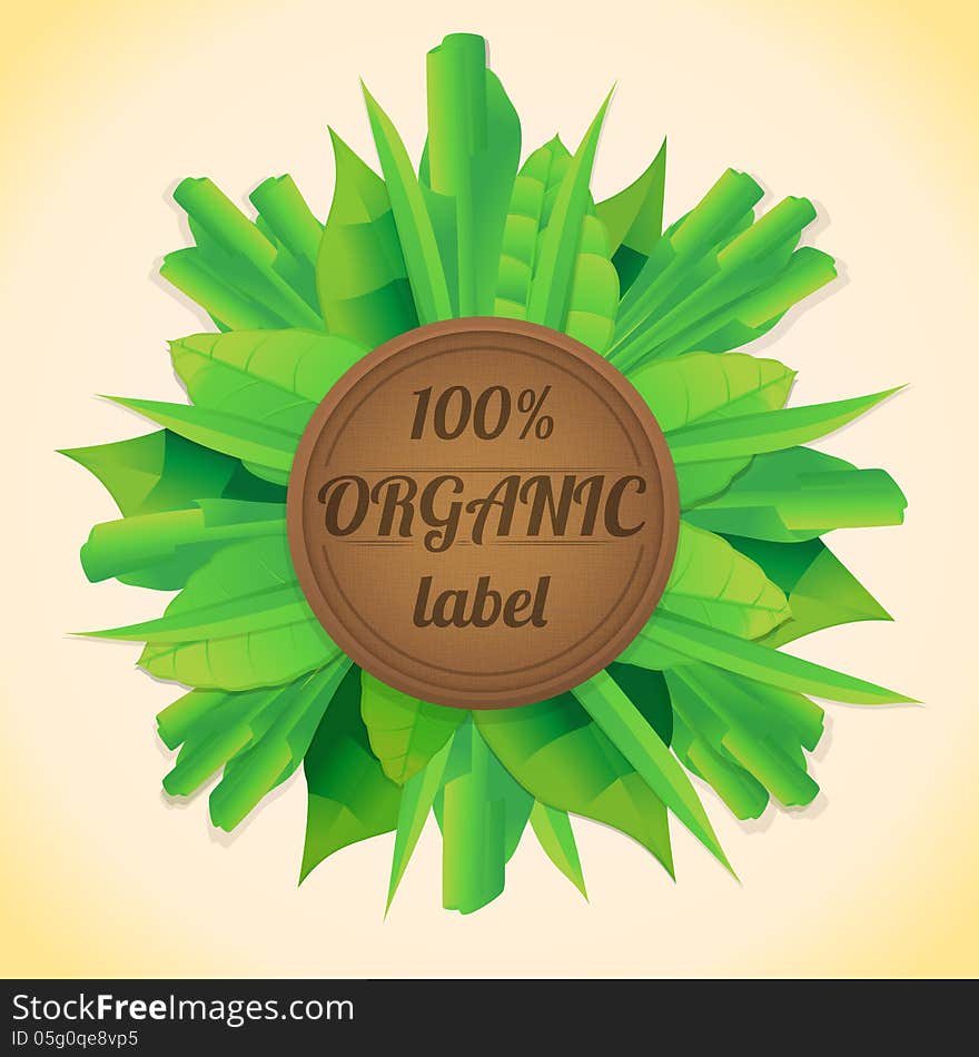 Organic Leaves Label