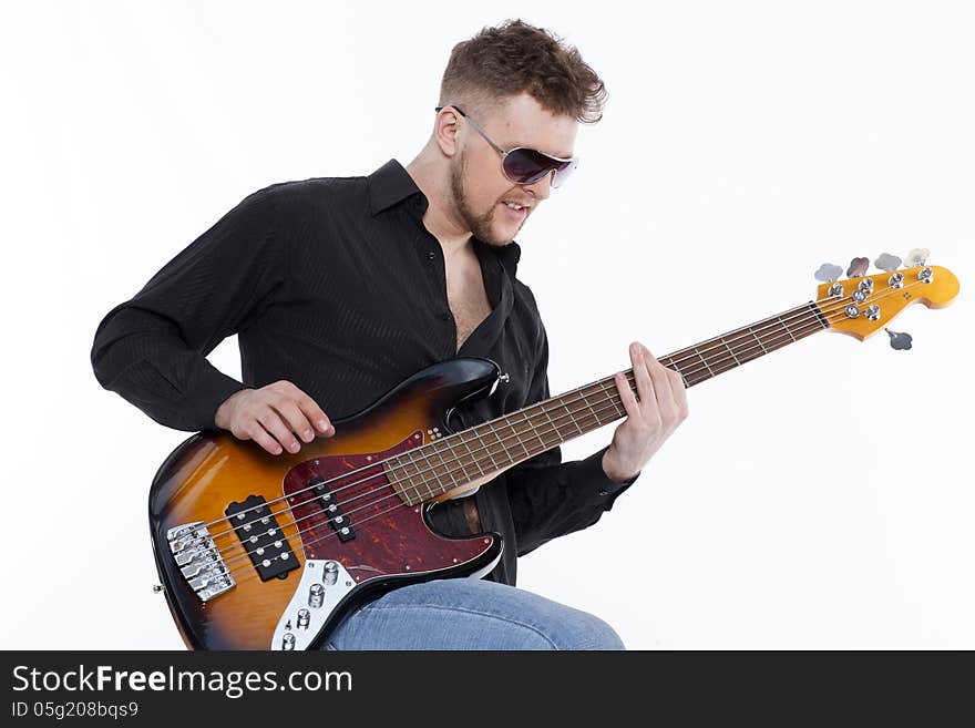 Bass player with attitude