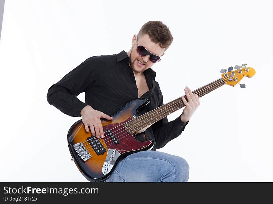 Bass player with attitude