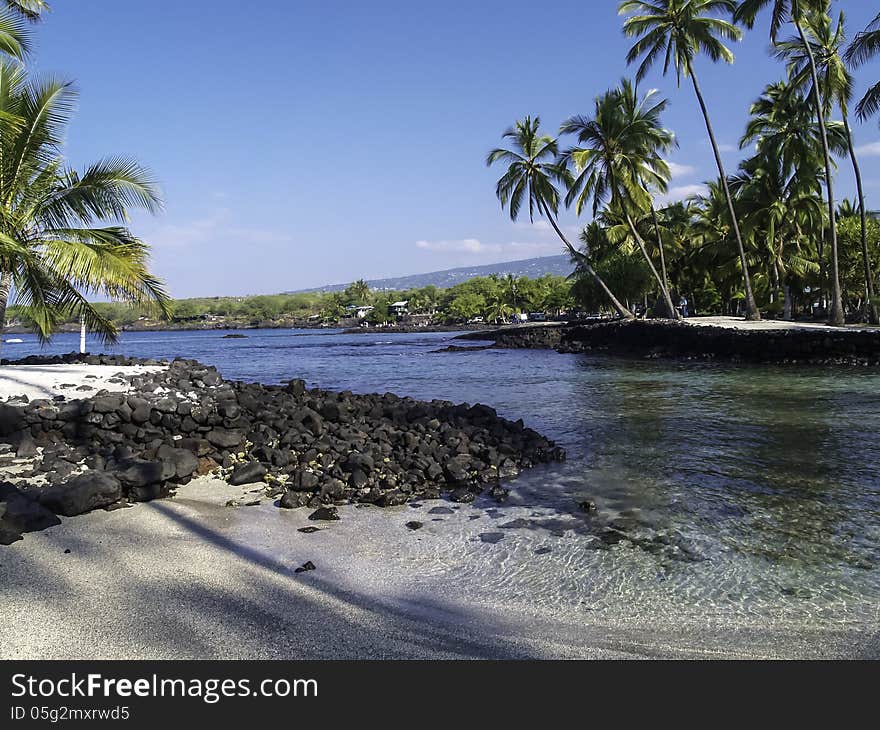 A cove on the big island of Hawaii. A cove on the big island of Hawaii.