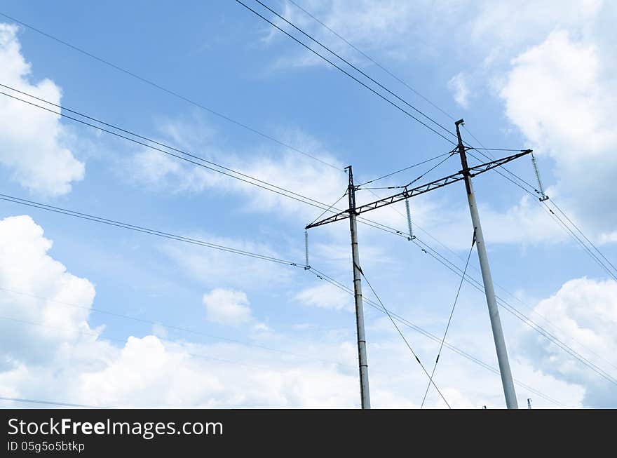 Pylons and sky