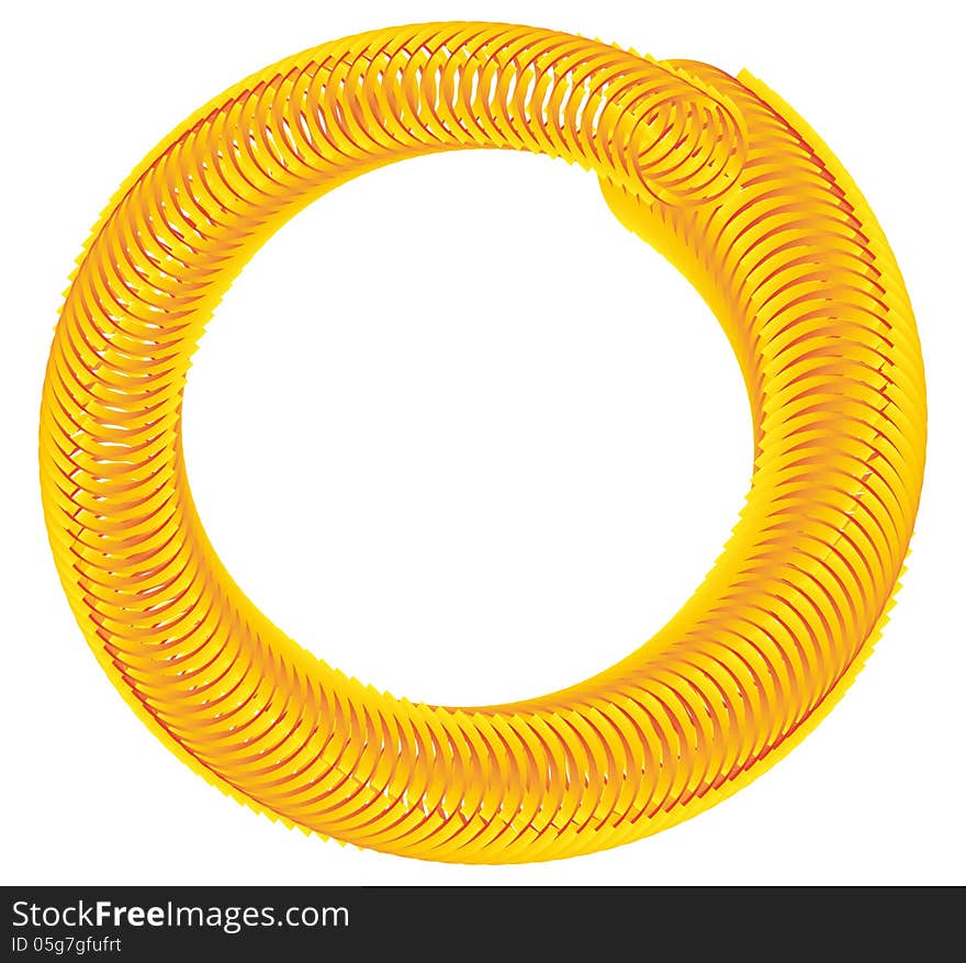 Golden hose,a hose of gold links