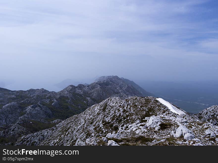 Biokovo mountain view