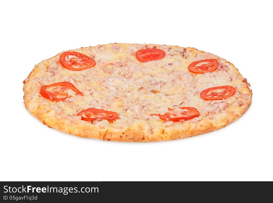 Pizza isolated on white background. Pizza isolated on white background