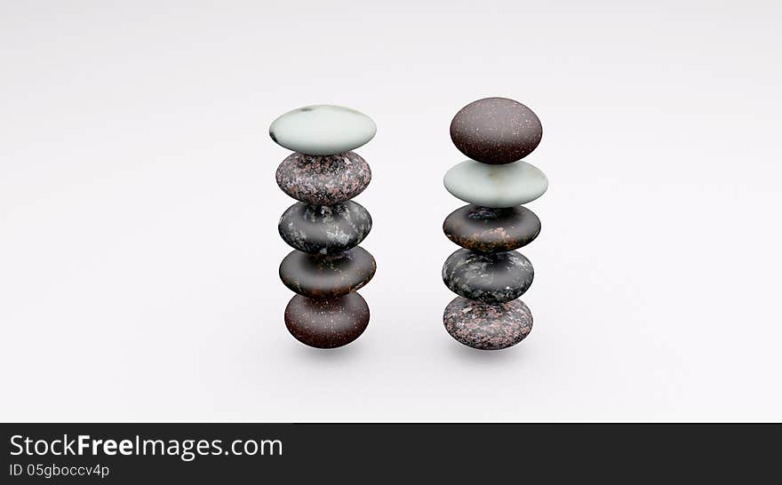 Small Stones balanced on each other