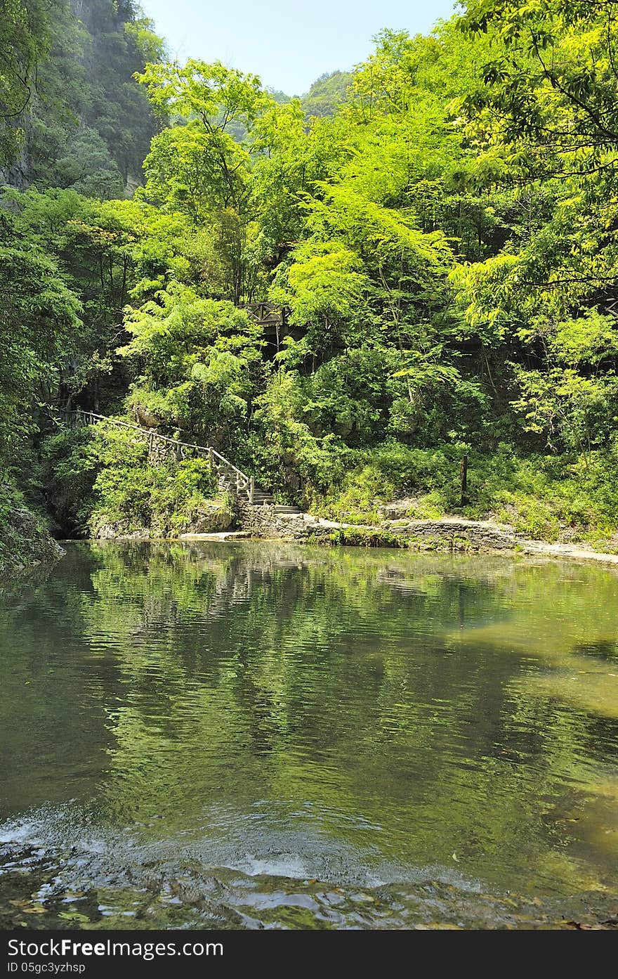 Scenic area near Xiaofeng River