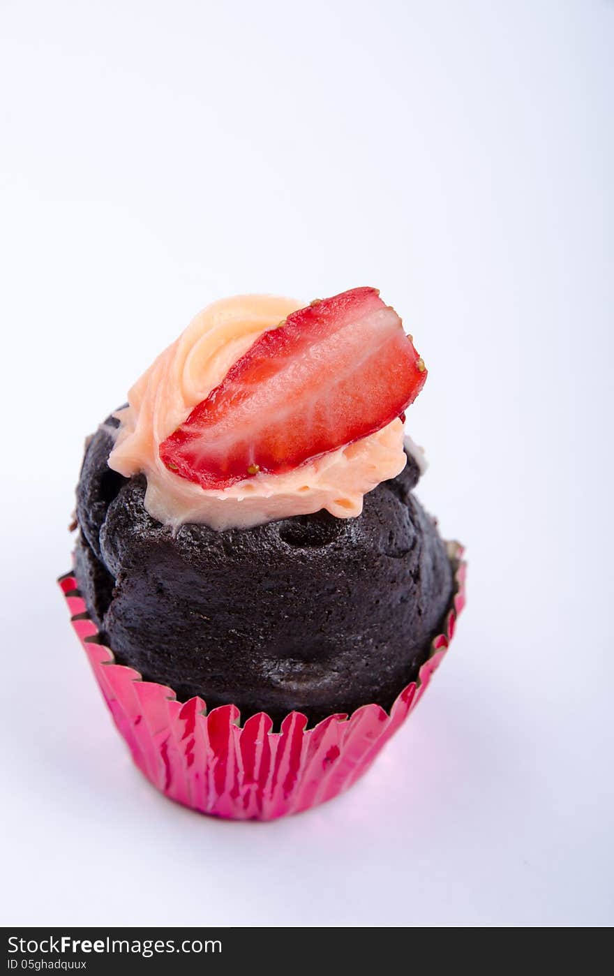 Assorted colorful and decorated cupcakes