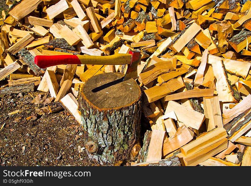 Spring work in Estonia, log, wood. Spring work in Estonia, log, wood.