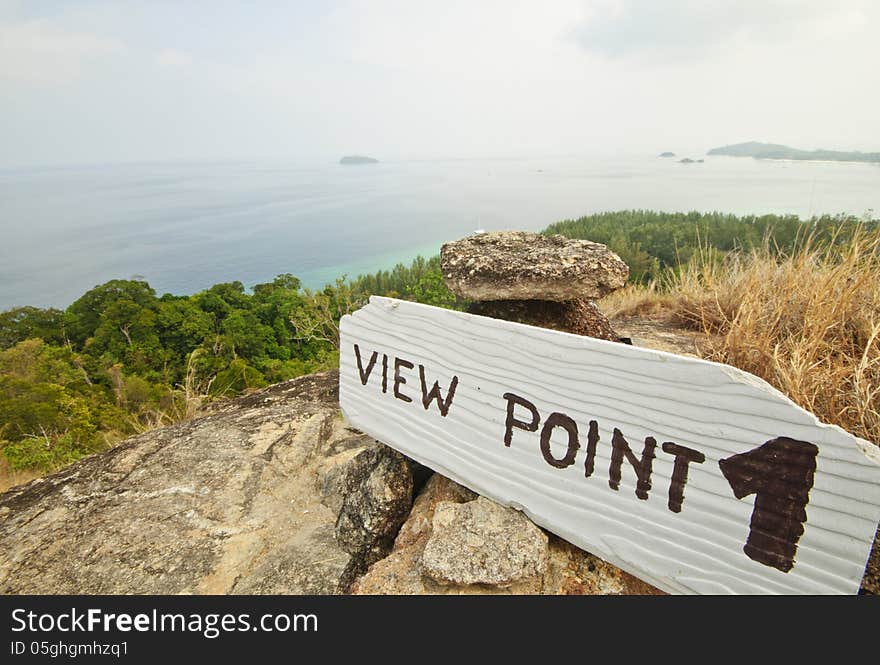 View point of Adang Island, Thailand