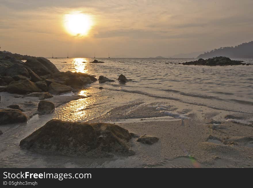 Sunset at Sunset Beach, Koh Lipe