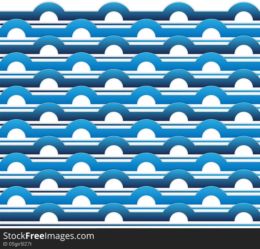 Background or texture of waves on the water surface