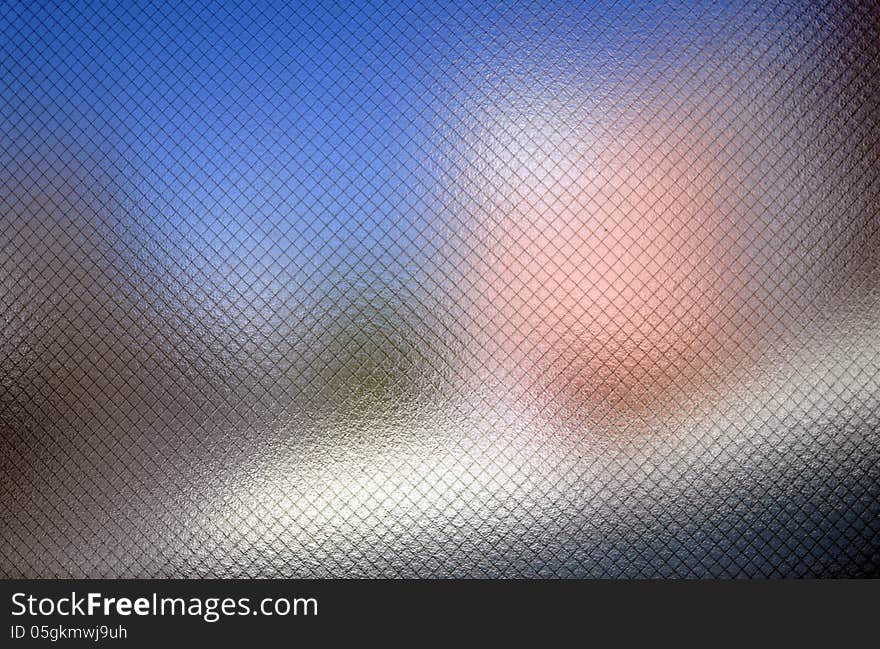 Decorated architectural glass material texture background pattern