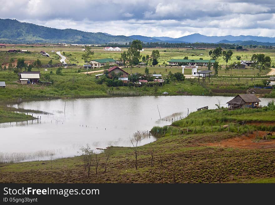 Countryside near Phonsavan in Laos.