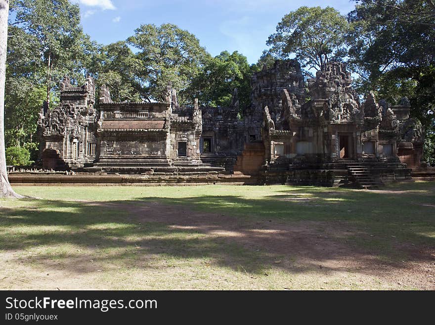 Ruins Of Ancient Angkor Temples