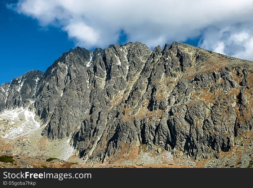 View of the Slovak mountains. View of the Slovak mountains