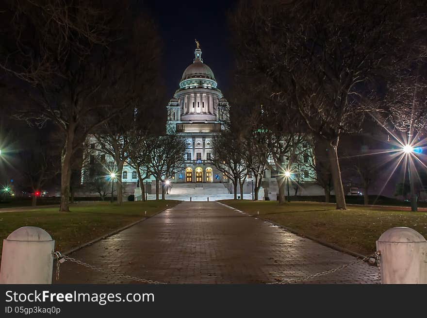 Rhode Island State House in Providence, Rhode Island.