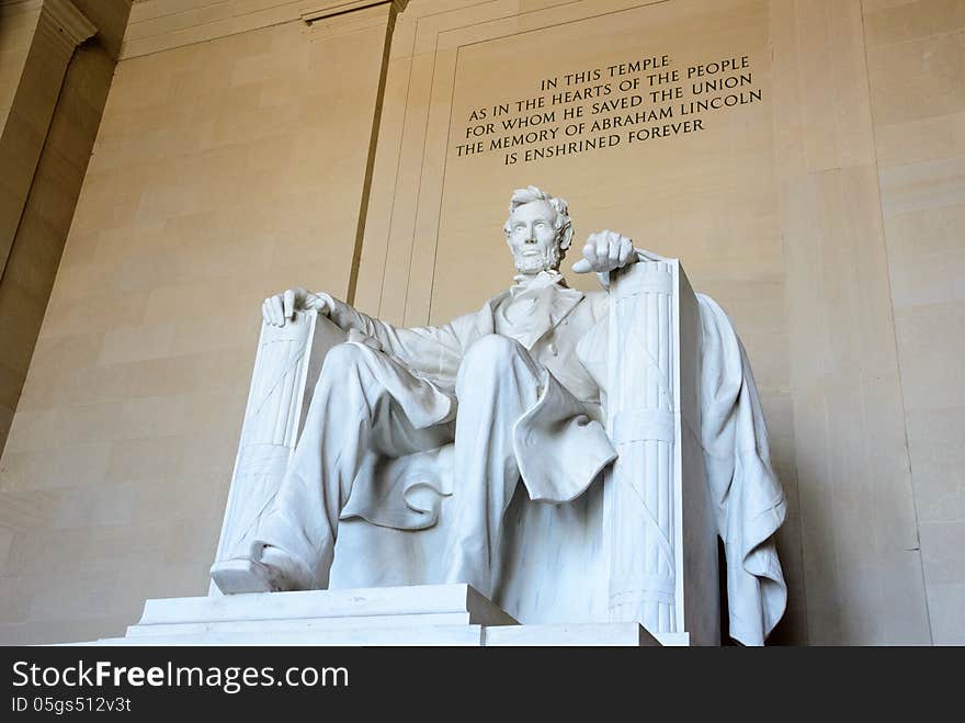 Statue of Lincoln Washington DC. Statue of Lincoln Washington DC