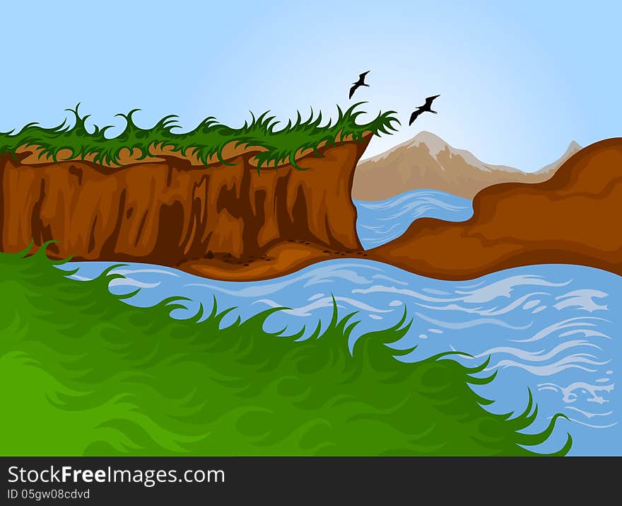 Nature Cartoon Landscape