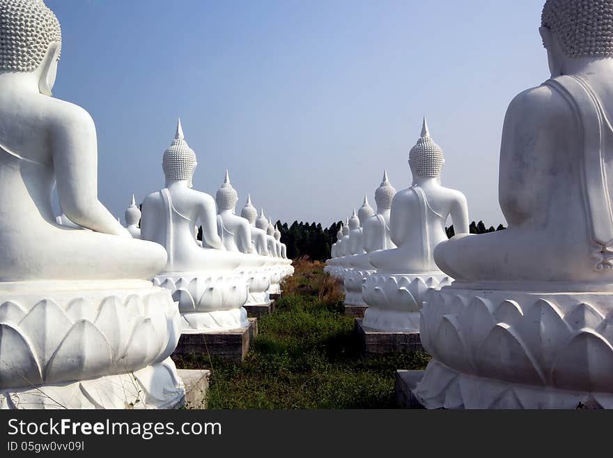 Buddha image in thai temple