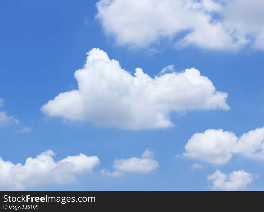 Blue sky with clouds