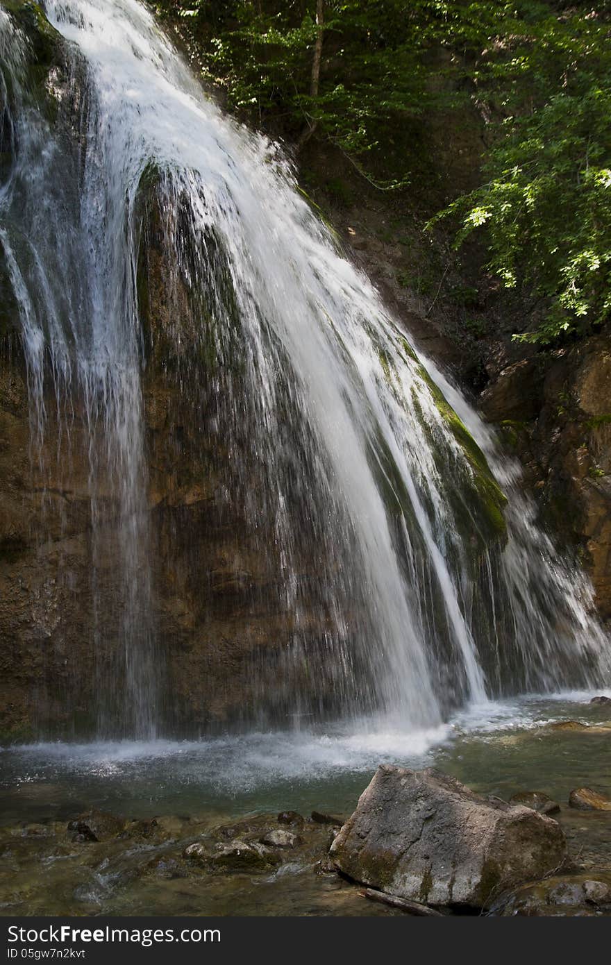 Waterfall In The Crimea