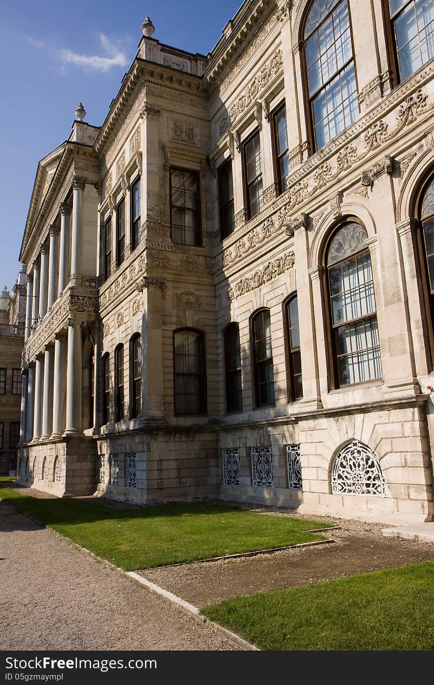 Dolmabahqe palace in istanbul turkey. Dolmabahqe palace in istanbul turkey