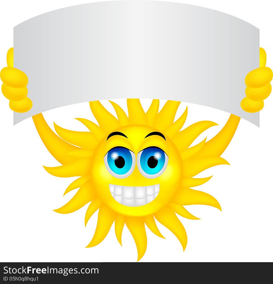 Illustration of Sun with sign