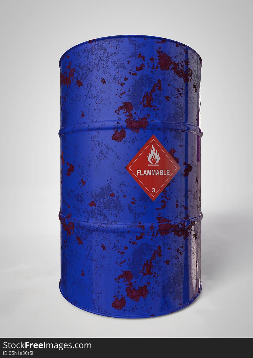 Colorfull and corroding containers for oil and other fuel. Colorfull and corroding containers for oil and other fuel