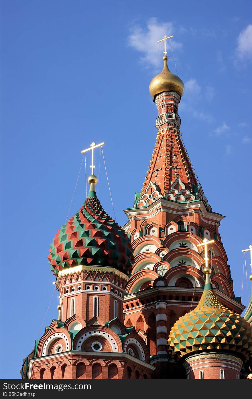 St. Basil's Cathedral in the heart of the capital of the Russian Federation. St. Basil's Cathedral in the heart of the capital of the Russian Federation