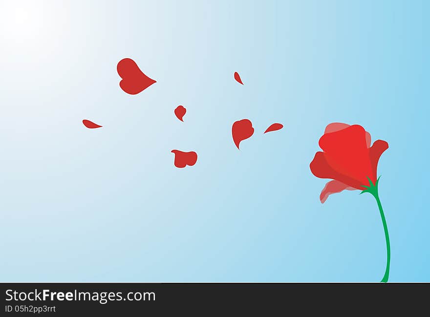 Vector beautiful flower background illustration