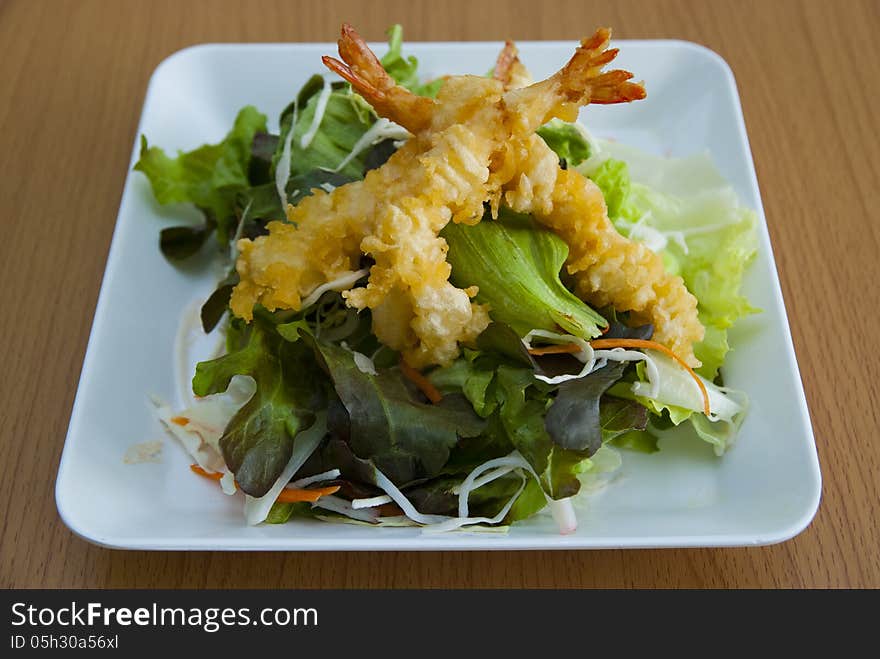 Tempura salad