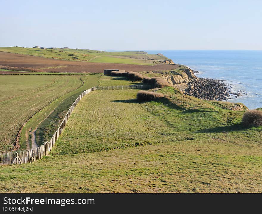 Fields on the cliff