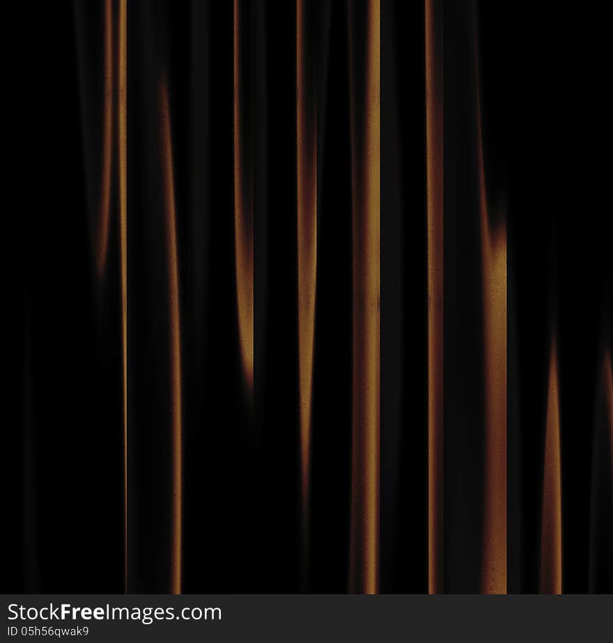 Brown Curtain With Pattern