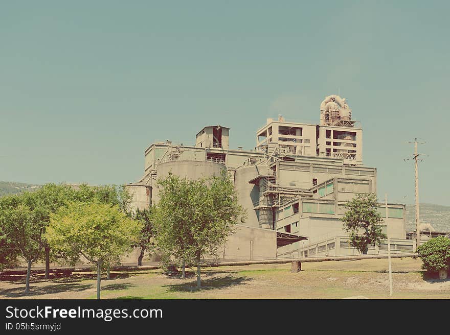 Old factory, abandoned place in Poland, ironworks. Old factory, abandoned place in Poland, ironworks