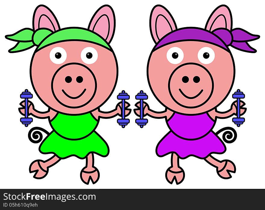 Pig aerobics