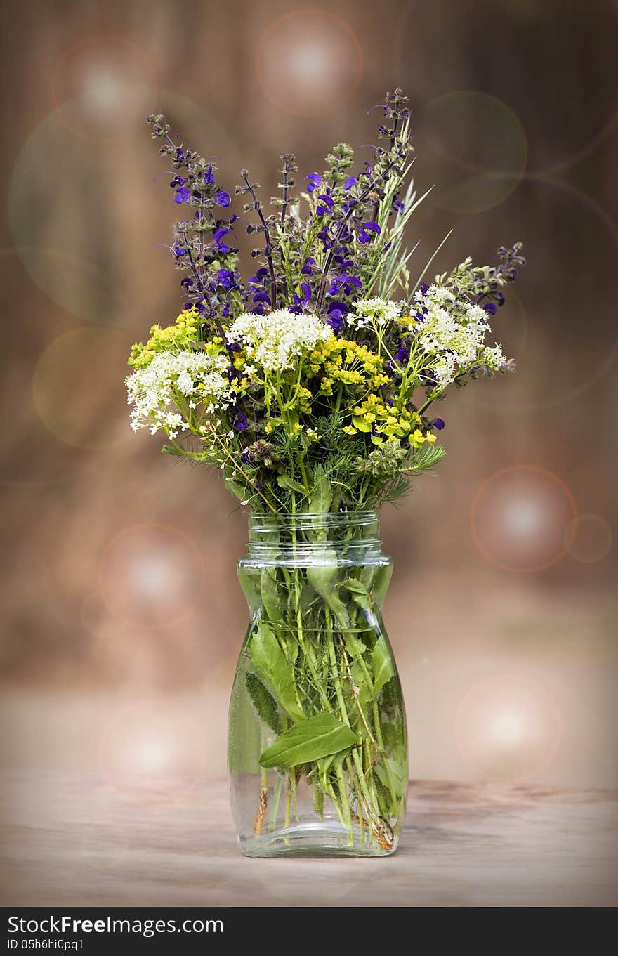 Colorful bouquet of beautiful Spring flowers. Colorful bouquet of beautiful Spring flowers