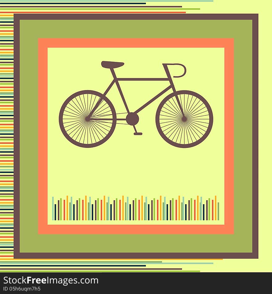 Bicycle. Greeting Card