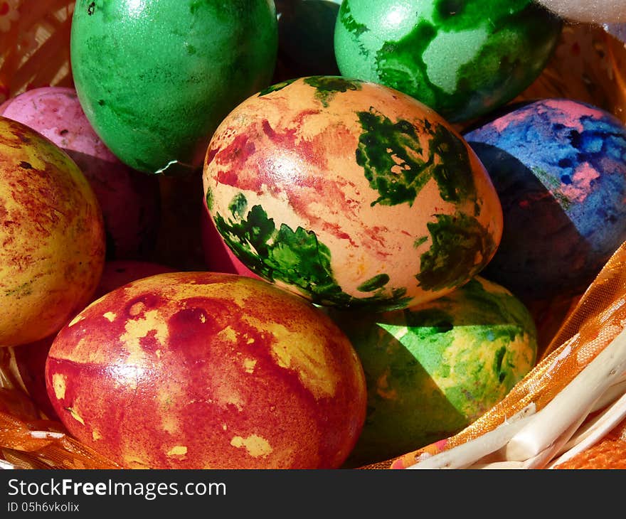 Painted Natural Eggs