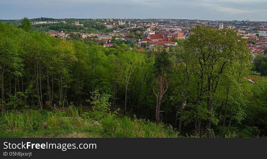 Lithuania. Vilnius Old Town in the spring