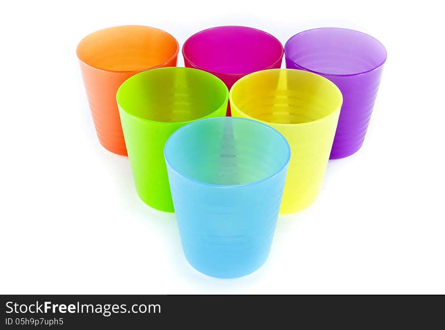 Plastic cup set