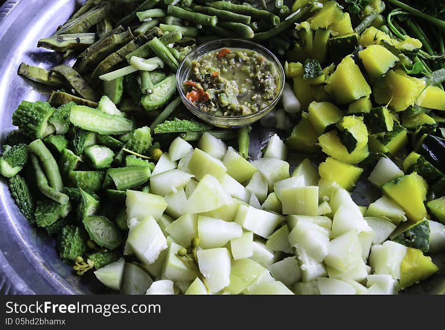 Boiled vegetables