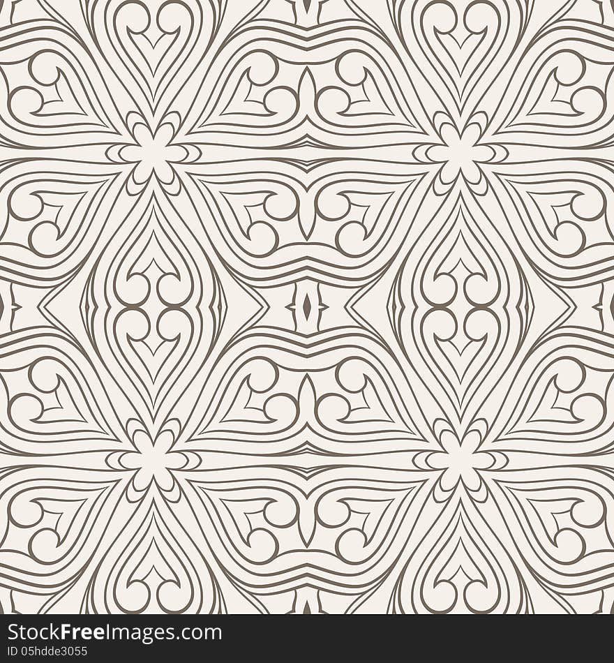 Seamless pattern. Abstract flower background.