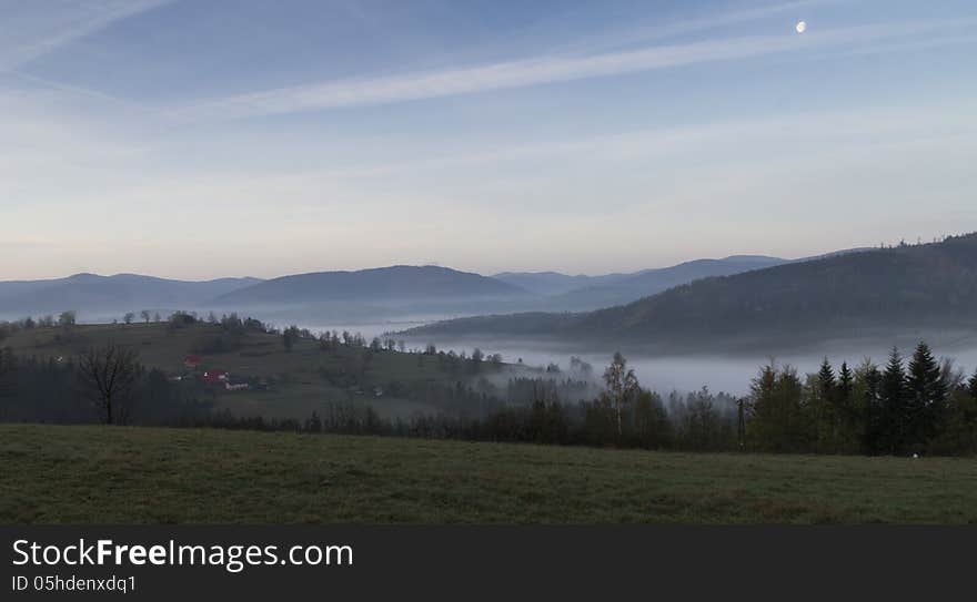 Morning Fog In The Mountains