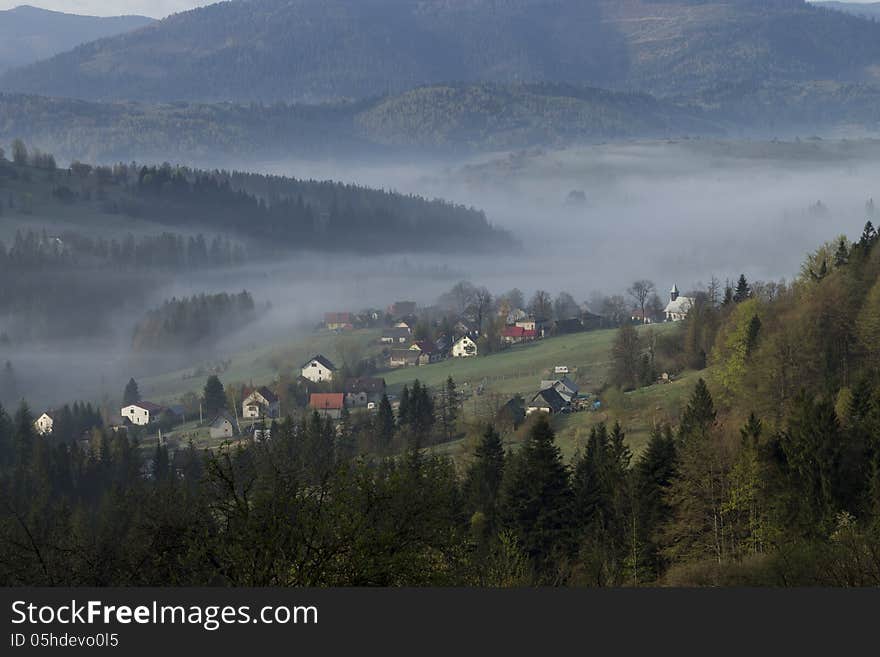 Morning Fog In The Mountains