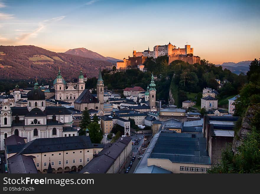 Salzburg in Austria is named World Culture Heritage. Salzburg in Austria is named World Culture Heritage