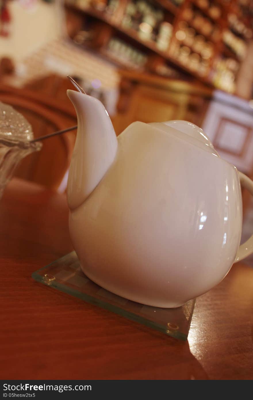 Kettle with tea