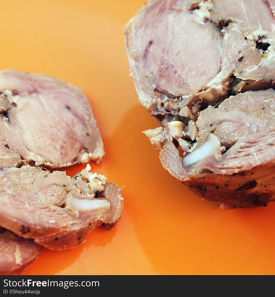 Roasted meat as a symbol of healthy eating