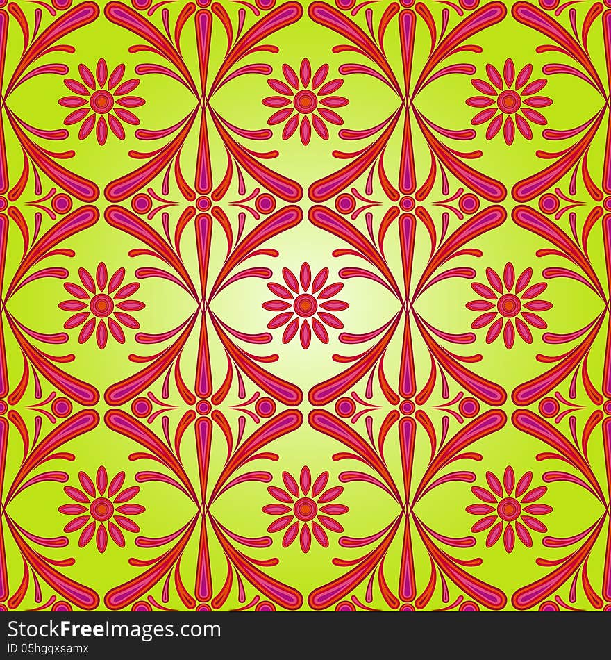 An abstract floral seamless vector background. An abstract floral seamless vector background